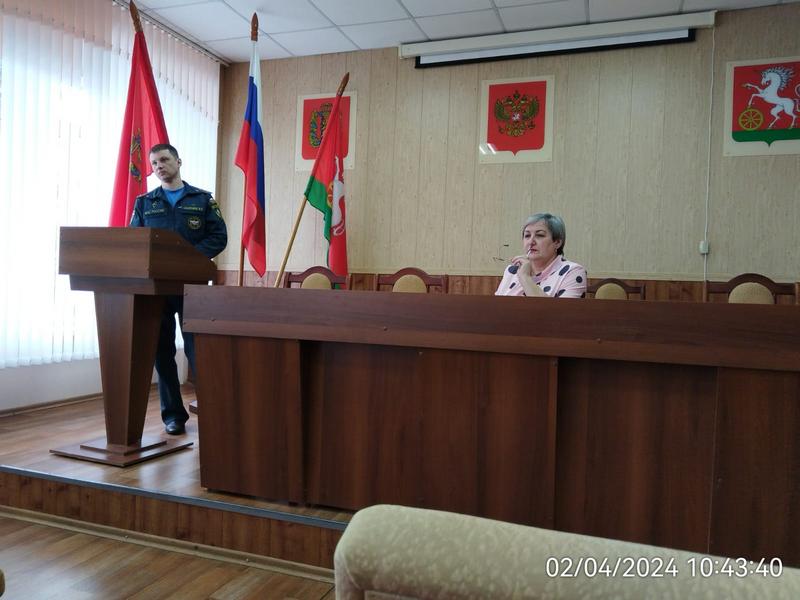 Заседание комиссии по ликвидации чрезвычайных ситуаций и обеспечения пожарной безопасности города Боготола.